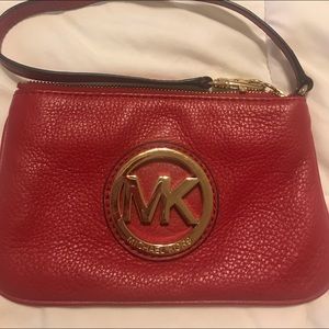 Michael Kors  leather Wristlet